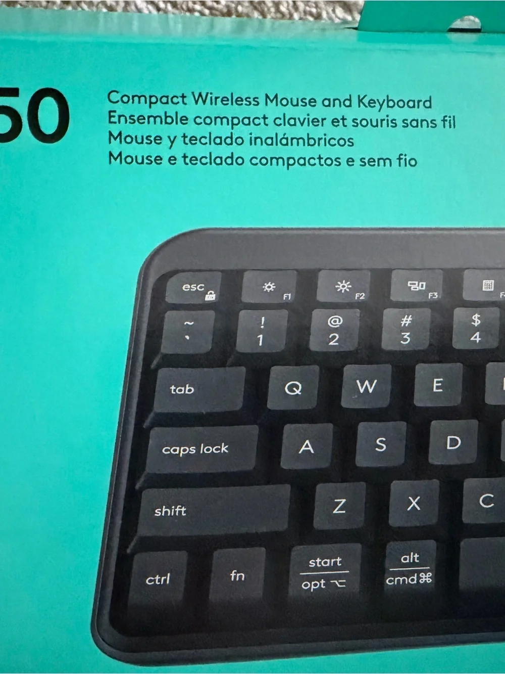 Logitech MK250 Wireless Keyboard and Mouse Set - Black